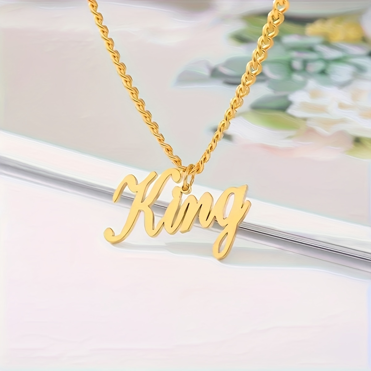 Personalized Women's Fashion Pendant Necklace, Customizable Design